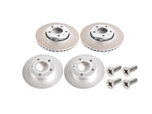ES#5484875 - 8e0615301qcKT - Front & Rear Brake Rotors - Set (288x25 / 245x10) - Restore the stopping power in your vehicle - Genuine Volkswagen Audi - Audi