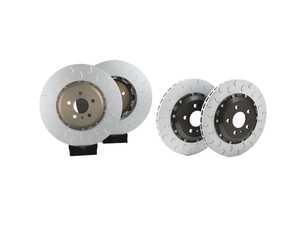ES#5491197 - 034-301-1010KT - 2-Piece Floating Front & Rear Brake Rotor Upgrade Kit - B9/B9.5 RS5 (375x36 / 330x22) - Direct replacement rotors that reduce rotational mass and feature J-Slots for less noise but same benefits as conventional slots - 034Motorsport - Audi