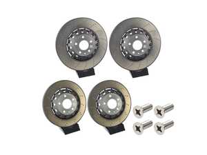 ES#5491202 - 4m0615301amcKT - Front & Rear Cross-Drilled Brake Rotors - Set (375x35 / 330x22) - Restore the stopping power in your RS5! - Genuine Volkswagen Audi - Audi