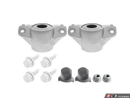 ES#5491258 - 4K0513353KT1 - Rear Upper Shock Mount Kit - Pair & Hardware - Fits the left and right sides - Assembled By ECS - Audi