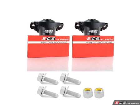 ES#5491374 - 016554ecs03vKT - Rear Shock Mounts - With Install Hardware - Stop rear clunks with this heavy-duty upper mount and factory-fresh, high-tensile hardware kit! - Assembled By ECS - Audi Volkswagen