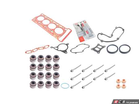 ES#5491501 - 06k103383k1KT - Cylinder Head Gasket & Installation Hardware Kit - Everything you need for a leak-free head replacementincludes premium gaskets, seals, and mandatory one-time-use stretch bolts in one click. - Assembled By ECS - Volkswagen