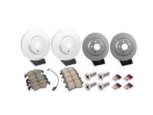 ES#5504855 - 8K0615301AKT24 - Front & Rear Premium Brake Service Kit - Featuring ECS V5 plain coated rotors and ECS DD23 Daily Driver pads - Assembled By ECS - Audi