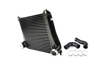 ES#5516503 - IETPCI2KT - IE MK7/MQB FDS Performance Intercooler Kit V2 - Black - This performance intercooler and charge pipe kit dramatically lowers intake air temperatures, eliminates boost leaks, and prevents heat soak on MQB-chassis VW and Audi models. - Assembled By ECS - Audi Volkswagen