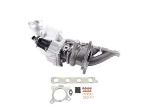 ES#5516660 - 06j145713k2KT - Factory Replacement Turbocharger & D&W Installation Kit (2.0T TSI) - Restore factory boost and performance to your transverse 2.0T TSI with this complete replacement bundle. - BorgWarner - Audi Volkswagen