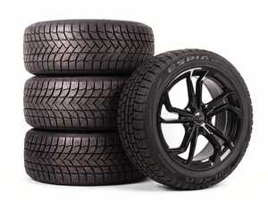 ES#5527139 - 6981EPZ22540 - 18" Alzor Style 698 "Ready-To-Roll" Winter Wheel & Tire Package for MK8/8.5 GTI/R - w/ Falken Tires - 18x8 ET45 5x112 - Gloss Black Finish - With Professionally Mounted & Balanced Falken Espia EPZ II Tires (225/40R18) - Alzor - Volkswagen