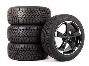 ES#5527144 - 6284EPZ22540 - 18" Alzor Style 628 "Ready-To-Roll" Winter Wheel & Tire Package for MK8/8.5 GTI/R - w/ Falken Tires - 18x8 ET45 5x112 - Gloss Black Finish - With Professionally Mounted & Balanced Falken Espia EPZ II Tires (225/40R18) - Alzor - Volkswagen