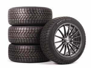 ES#5527365 - 0841HPZ25535 - 19" Alzor Style 084 "Ready-To-Roll" Wheel & Tire Package - w/ Advanta Tires - 19x9.5 ET40 5x112 - Gloss Gunmetal Finish - With Professionally Mounted & Balanced Advanta HPZ-02 Ultra High Performance All-Season Tires (255/35R19) - Alzor - Audi Volkswagen