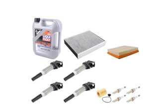 ES#5527168 - f30320mKT - Engine Maintenance Kit - Oil, Filters, Ignition Coils & Spark Plugs - If your 4-cylinder BMW is due for a tune-up, this kit covers the major service items in one box. - Assembled By ECS - BMW