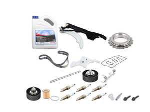 ES#5527191 - 11287582946ecskt - Timing Chain & Accessory Belt Service Kit - All parts are direct replacements for the factory components. - Assembled By ECS - BMW