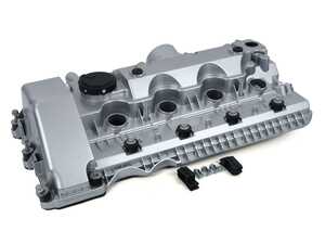 ES#5388982 - 11127522159M - N62 Aluminum Valve Cover - Left  - Complete valve cover assembly with gasket, bolts, and integral cyclone separator - Bremmen Parts - BMW