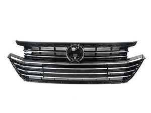 ES#3562499 - 3G8853651ABZLL - Center Grille - Satin Black and Polished Chrome  - Replace broken or missing grilles - Genuine Volkswagen Audi - Volkswagen
