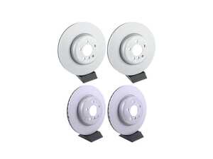 ES#5481621 - 34106797606KT3 - Front and Rear Brake Rotors - 370x30, 345x24 - Factory rotors can struggle under intensive heat cycles, leading to warping, brake fade, and an ugly layer of rust coating your wheel hubs. - Assembled By ECS - BMW