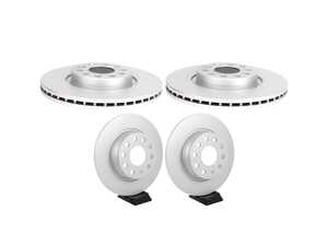 ES#5482179 - 1K0615301AAKT15 - Front And Rear Brake Rotors - Set Of 4 - Featuring a protective Meyle Platinum coating. - Meyle - Audi Volkswagen