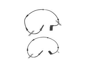 ES#5482244 - 2539053400KT1 - Front ABS Wheel Speed Sensors - Pair - Includes left and right side front ABS sensors - Meyle - Mercedes Benz