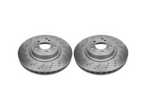 ES#5482917 - 2304210812KT14 - Front Brake Rotors - Pair - Includes left and right front brake rotors - Meyle - Mercedes Benz