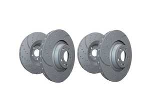 ES#5482945 - gd606KT - Front & Rear GD Sport Rotors - Set (276x25mm/269x20mm) - Upgrade to a slotted/dimpled rotor for improved braking - EBC - Audi