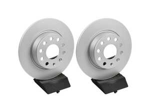 ES#5483078 - 5q0615601dmKT -  Rear Brake Rotors - Pair (272x10) - Fresh replacement rotors to make your car stop like new. - Meyle - Audi Volkswagen