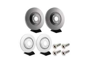 ES#5491045 - 8e0615301xKT - Front & Rear Brake Rotors - Set (345x30 / 300x22) - Featuring a protective Meyle Platinum coating. - Meyle - Audi
