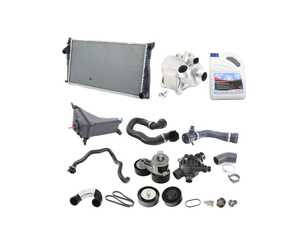 ES#5527155 - 17117547059amKT - ECS Cooling System Refresh Kit - Level 3 - Everything you need to totally service your cooling system, including a radiator and belt service, with entirely aftermarket parts - Assembled By ECS - BMW