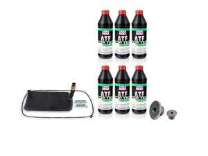 ES#5527209 - bmw101332KT - Automatic Transmission Service Kit - This kit includes an automatic transmission filter and gasket, six liters of Top Tec ATF 1800 synthetic fluid, and new fill and drain plugs. - Assembled By ECS - BMW