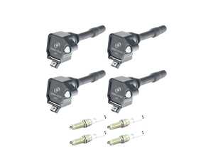 ES#5527213 - bmw101342KT - Performance Ignition Coil & Laser Iridium Spark Plug Kit - Black - Misfires or a rough idle on your BMW often come down to worn coils and plugs. - Assembled By ECS - BMW