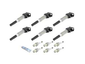 ES#5527229 - IGNSRVNDLPKT - Ignition Coil & Spark Plug Kit - Give your engine a new spark with six spark plugs, 33 oz of dielectric grease, and six ignition coils - Assembled By ECS - BMW