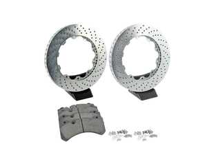 ES#5527232 - 101326KT - Drilled Rotor Ring - Right & Left W/ Hardware - Assembled By ECS - Audi