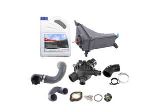 ES#5527258 - bmw101336KT - Water Pump & Coolant Expansion Tank Kit - A leaking water pump or cracked expansion tank is one of the most common causes of overheating. - Assembled By ECS - BMW
