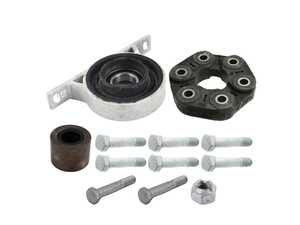 ES#5527264 - bmw101403KT - Driveshaft Overhaul Kit - With Flex Disc And Center Carrier - This overhaul kit replaces both on your rear-wheel drive E60 5 Series, along with the centering sleeve and the hardware you need to put it back together. - Assembled By ECS - BMW