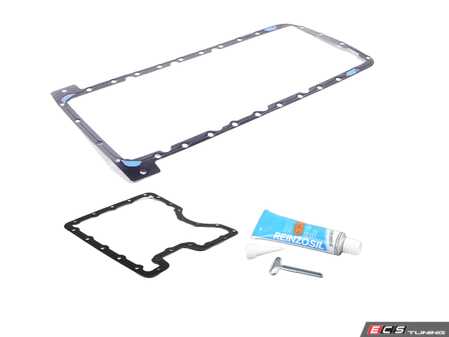 ES#5527291 - bmw101415KT - Oil Pan Gasket Kit - Upper & Lower - This kit has the N62 oil pan gasket & the E53-specific lower oil pan gasket, so you get the right combination without having to sort through part numbers. - Assembled By ECS - BMW