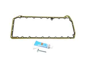 ES#5527301 - bmw101419KT - Oil Pan Gasket Kit - Oil seeping from the bottom of the M57 diesel in an E90 335d or E70 X5 xDrive35d is often from an aged oil pan gasket. - Assembled By ECS - BMW