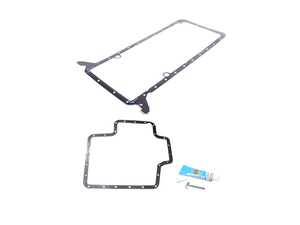 ES#5527298 - bmw101418KT - Oil Pan Gasket Kit - Upper & Lower - The S62 V8 in the E39 M5 uses two oil pan gaskets, and age and heat eventually let both of them leak. - Assembled By ECS - BMW