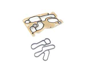 ES#5527329 - bmw101443KT - Oil Cooler & Oil Filter Housing Gasket Kit - This kit includes both the oil filter housing gasket and the engine oil cooler gasket so you can reseal the whole assembly at once. - Assembled By ECS - BMW