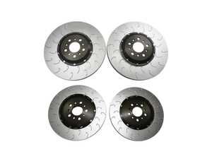 ES#5527403 - EBRKRTR034KT - 2-Piece Floating Brake Rotor Upgrade Kit - Front & Rear - An upgraded 2-piece rotor design featuring j-slots with front and rear 2-piece floating brake rotors - Assembled By ECS - BMW