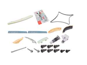 ES#5527430 - 06H109469AHKT9 - Ultimate Timing Chain Kit - Includes all chains, tensioners, billet and standard replacement guide rails, and necessary hardware. - Assembled By ECS - Volkswagen