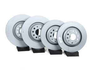 ES#5480580 - 3c0615301caKT - Front & Rear Brake Rotors - Set (340x30 / 310x22) - Coated replacement rotors - Zimmermann - Audi Volkswagen