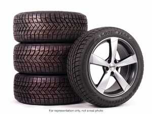 ES#5528618 - 6289WCU23540B - 19" Alzor Style 628 "Ready-To-Roll" Winter Wheel & Tire Package for B8 A4/A5/S4/S5 - w/ Goodyear Tires - 19x8.5 ET35 5x112 - Gloss Gunmetal/Machined Face Finish - With Professionally Mounted & Balanced Goodyear Winter Command Ultra Tires (235/40R19) - Alzor - Audi