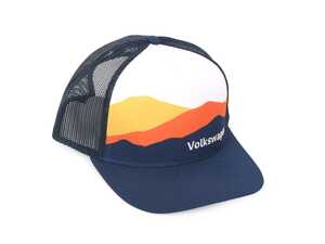 ES#5335883 - DRG4616 - Mountain Cap - Polyester twill & trucker mesh - Genuine Volkswagen Audi - Volkswagen
