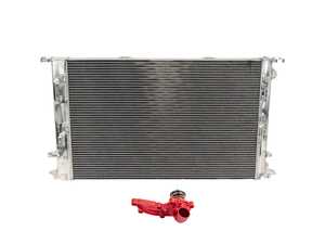 ES#5528452 - 053120LADBKT - B8 S4/S5 Performance Aluminum Radiator & Billet Aluminum Thermostat (80C) - The ULTIMATE cooling system upgrade for your 3.0T-equipped Audi! This limited-time Doorbuster includes our high-performance aluminum radiator and our billet aluminum thermostat to add cooling capacity and durability. - Doorbusters - Audi