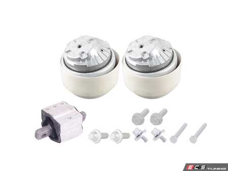 ES#5528607 - 2302400117KT - Engine & Transmission Mount Kit - Includes both engine mounts and transmission mount with hardware - Lemforder - Mercedes Benz
