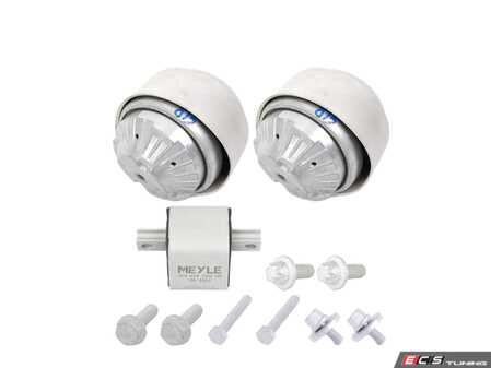 ES#5528617 - 2302400117KT3 - Engine & Transmission Mount Kit - Includes both engine mounts and transmission mount with hardware - Meyle - Mercedes Benz
