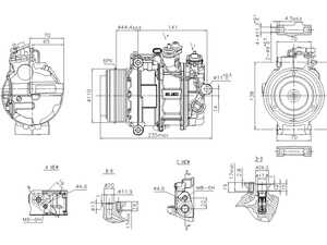ES#5457739 - 0008303202 - A/C Compressor With Clutch (New) - Brand New Unit - No Core Charge. - Nissens - Mercedes Benz
