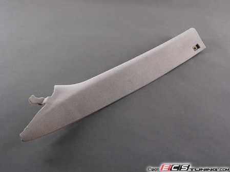 ES#111446 - 51437006839 - "A" Pillar Trim - Left - Hellgrau/Light Gray, located next to the windshield - Genuine BMW - BMW