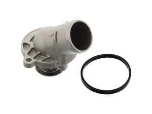 ES#4342984 - 1122030275 - Thermostat Assembly - Thermostat With Gasket and Housing (87 deg. C) - Febi - Mercedes Benz