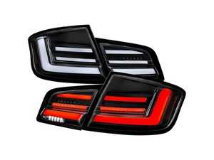ES#5529461 - LT-F1011JMLED-SQ - LED Tail Light Set - Sequential Turn Signal - Black Housing - Clear Lens - F10 BMW only - Spec-D Tuning - BMW