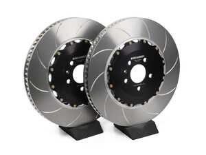 ES#4642559 - A1-187 - Girodisc 2-Piece Floating Front Slotted Rotors - Pair (400x38) - Upgrade your brakes with lightweight, high-performance OE-sized replacement rotors. - Girodisc - Audi