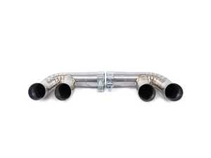 ES#5529576 - EX36 - Rennline Cup Style Muffler Delete - Unleash an aggressive race-bred exhaust note, shed weight with a 4 lb titanium construction, and maximize exhaust flow for increased horsepower and torque with this straight-through, muffler-delete race exhaust for the 997.2 Carrera. - Rennline - Porsche