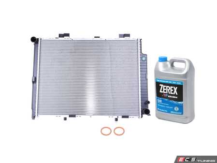 ES#4674441 - 2105001203KT13 - Radiator Replacement Kit - This radiator replacement kit includes Genuine coolant, Nissens Radiator, and radiator crush washers - Nissens - Mercedes Benz