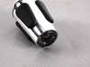 ES#47944 - 25162282210 - E46 M3 SMG Shift Knob - Schwarz Leather - Chrome knob with black leather inserts - Genuine BMW - BMW